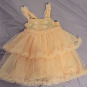 Shabby Chic Peach Tulle Dress
